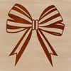 Simple Bow Design A simple, elegant bow design suitable for various crafting projects.