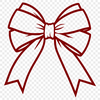 DIY Crafting Bow Vector Image A traditional ribbon-style bow with intricate details, suitable for crafting projects.