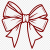 Decorative Bow Design Element A decorative bow design element, suitable for various applications including digital art and crafting.