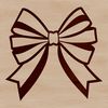 Beautiful Bow Design Vector A decorative bow with intricate details, suitable for various crafts and design projects.