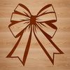 Decorative Ribbon Bow Vector Design A decorative ribbon bow made up of curved lines and loops, suitable for gift wrapping or crafting.