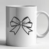 Decorative Gift Bow Clip Art A decorative bow made up of intertwined loops, suitable for use as a gift decoration or clip art.