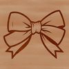 Elegant Gift Accent A decorative bow with loops and ties, perfect for crafting and design projects.