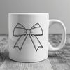Beautiful Decorative Bow for Gift Wrapping A decorative ribbon bow made up of loops and curves, ideal for gift wrapping or crafting.