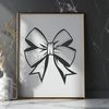 Stylized Bow Graphic Element A stylized vector bow graphic design element suitable for various applications.