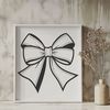 Colorful Ribbon Bow Clip Art A colorful ribbon-style bow made from curved lines and shapes, suitable for crafting and design projects.