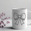 Bow Clip Art Design A colorful ribbon-shaped bow with tied ends, suitable for Christmas and birthday gift decoration.