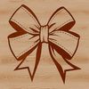Decorative Ribbon Clip Art A decorative bow clip art symbol with a ribbon-like design, suitable for graphic designs and crafts.