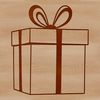 A simple vector illustration of a box with straight lines and clean edges.