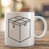 Vector Box Shape Design A simple vector design for creating custom templates with a rectangular box shape.
