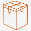 Simple Vector Box Graphics A simple box vector graphic created with SVG format for digital designs and cutting machines.