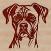 Free Vector Dog Breed Clip Art A dog breed illustration, featuring the head of a Boxer in vector format.