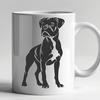 Unique Standing Dog Decal - PDF