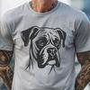 Vibrant Boxer Animal Design A high-resolution SVG design of a Boxer animal featuring detailed head and facial features.
