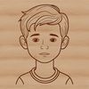 Cute Child Illustration A simple vector illustration of a young boy, suitable for various digital applications.
