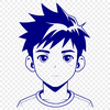 Free Vector Boy Illustration An illustrated boy, created as a vector graphic for use in various digital designs.