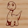 Cute Brachiosaurus Illustration Illustration of a prehistoric brachiosaurus in a cute pose.