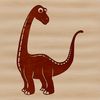 Prehistoric Brachiosaurus Dinosaur SVG Illustration Illustration of a prehistoric Brachiosaurus dinosaur in vector format.