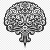 Free Ornate Brain Drawing