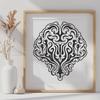 Ornate Brain In SVG Free Commercial Use Download