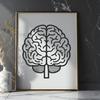 Brain Digital Artwork In SVG File Format For Free Download