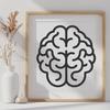 Artistic Brain - Laser Engraver PNG