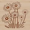 Delicate White Daisy Vector Graphics A detailed illustration of a daisy flower with white petals and yellow center, created as a vector graphic in SVG format.