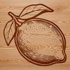 A high-quality illustration of a lemon, suitable for graphic design and digital crafting.