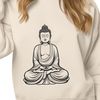 Buddha Illustration in Meditative Pose A digital illustration of a serene Buddhist figure in a meditative pose.