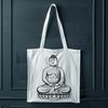 Buddha Silhouette in Elegant Pose A digital rendering of a Buddha figure in a serene posture, suitable for various design applications.