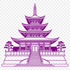 Ornate Buddhist Architecture A traditional Buddhist temple with ornate architecture and intricate details.