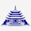 Exotic Buddhist Temple Architecture Design A traditional Buddhist temple architecture design with intricate details and ornate structures.