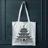 Ornate Asian Architecture Vector A traditional Buddhist temple with ornate architecture, suitable for vector graphics design.