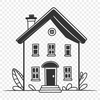 Beautiful Single Family Home Illustration A digital illustration of a single-family home with detailed architecture.