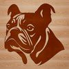 Bulldog Face Vector Design A vector design of a Bulldog face suitable for digital crafting and commercial use.