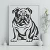 Beautiful Sitting Bulldog Digital Art