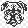 Free Artistic Bulldog Stencil