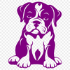 Beautiful Puppy Vector Drawing