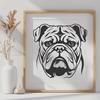 Stunning Bulldog In SVG - For Free Download, Commercial Use