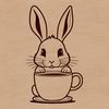Free SVG Bunny Head Icon A simple illustration of a rabbit's head, suitable for various digital projects.