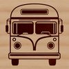 Vector Bus Design A high-quality SVG vector image of a bus with detailed design elements.