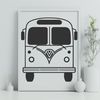 Simple Bus Vector Illustration A simple vector illustration of a bus with a flat design style.