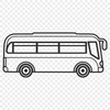 City Bus Vector Graphics SVG illustration of a modern city bus on a road.