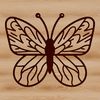 A colorful butterfly with intricate wings, ideal for gardening or craft projects.