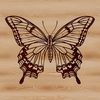 Beautiful Butterfly Wings Clip Art A colorful illustration of a butterfly's wings, suitable for vector design and cutting machine projects.
