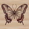 Free Vector Butterfly Graphics for Crafters A colorful illustration of a butterfly, suitable for digital designs and crafts.