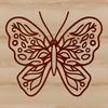 Simple Butterfly Design Vector Art A simple line drawing of a colorful butterfly with delicate wings and intricate details.