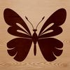 A colorful illustration of a butterfly with intricate details, suitable for vector graphics or digital art projects.