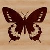 Colorful Insect Design Vector A colorful butterfly with intricate wings, suitable for gardening-themed crafts or designs.