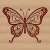 Colorful Ornate Winged Friend A colorful ornate butterfly illustration with intricate details.